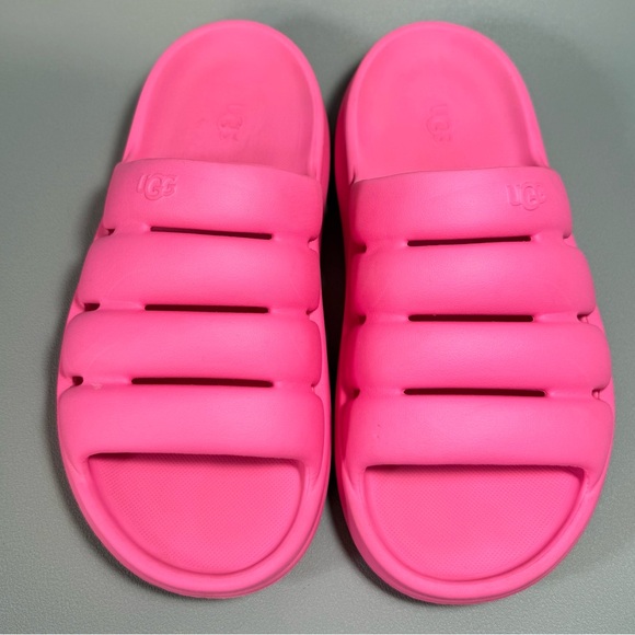 UGG Bold Pink Sport Yeah Foam Slide Sandals - Picture 2 of 8